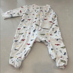 Kissy Kissy White and Red Footies One Piece